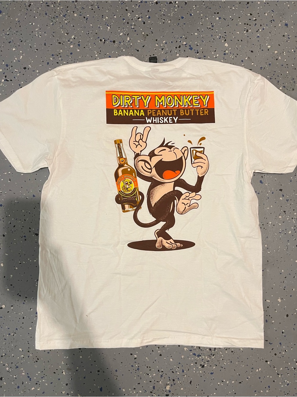 Dirty Monkey Banana Peanut Butter Whiskey Graphic Tee